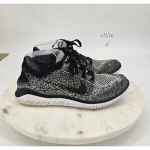 Nike Free RN Flyknit Running Shoes – Oreo Black/White – Women’s 8
